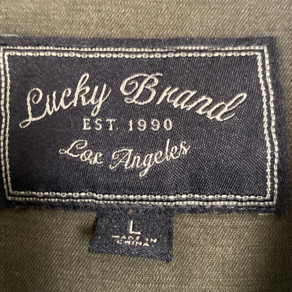Lucky brand shacket, army green, size L - Picture 2 of 10